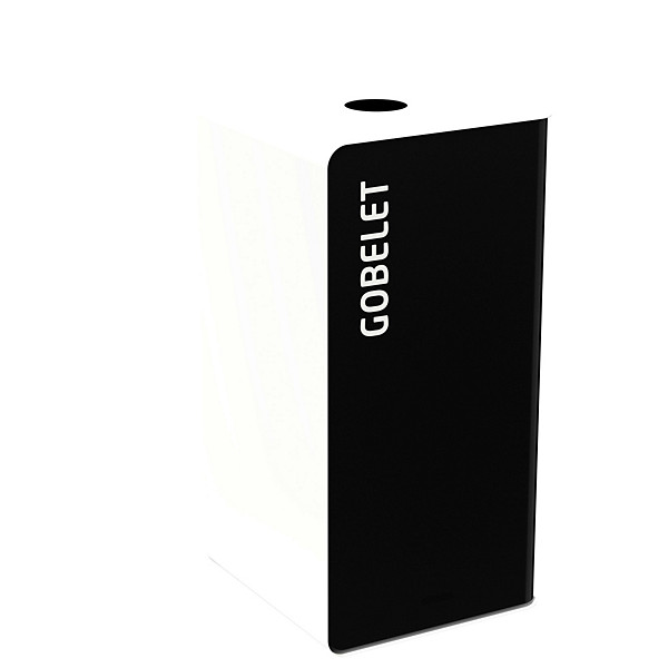 ROSSIGNOL Borne de tri selectif 75 L sans serrure - support sac - cubatri - tri gobelet - manganese / blanc