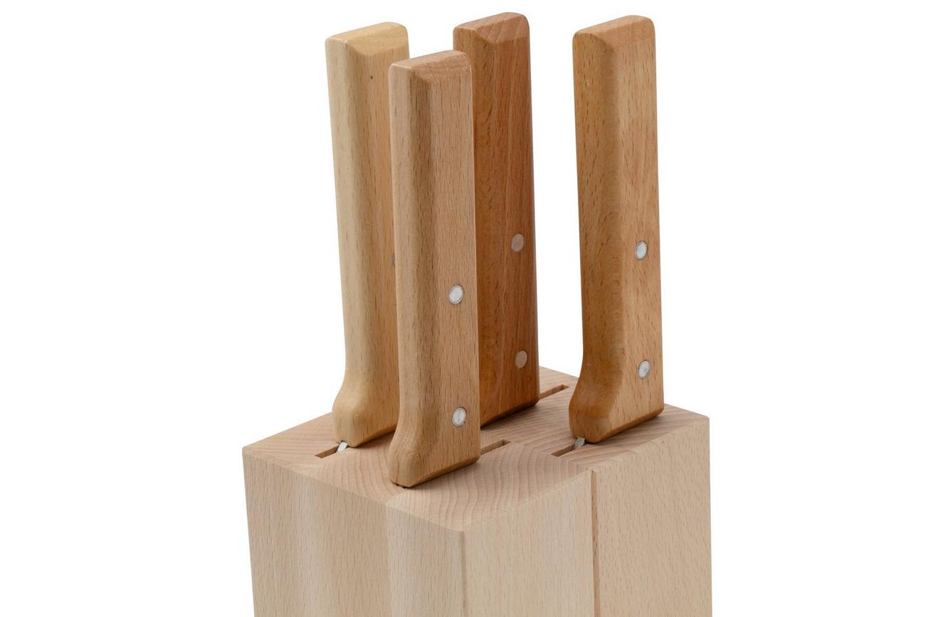 Opinel Parallèle 2402, 5-delige messenset incl. blok