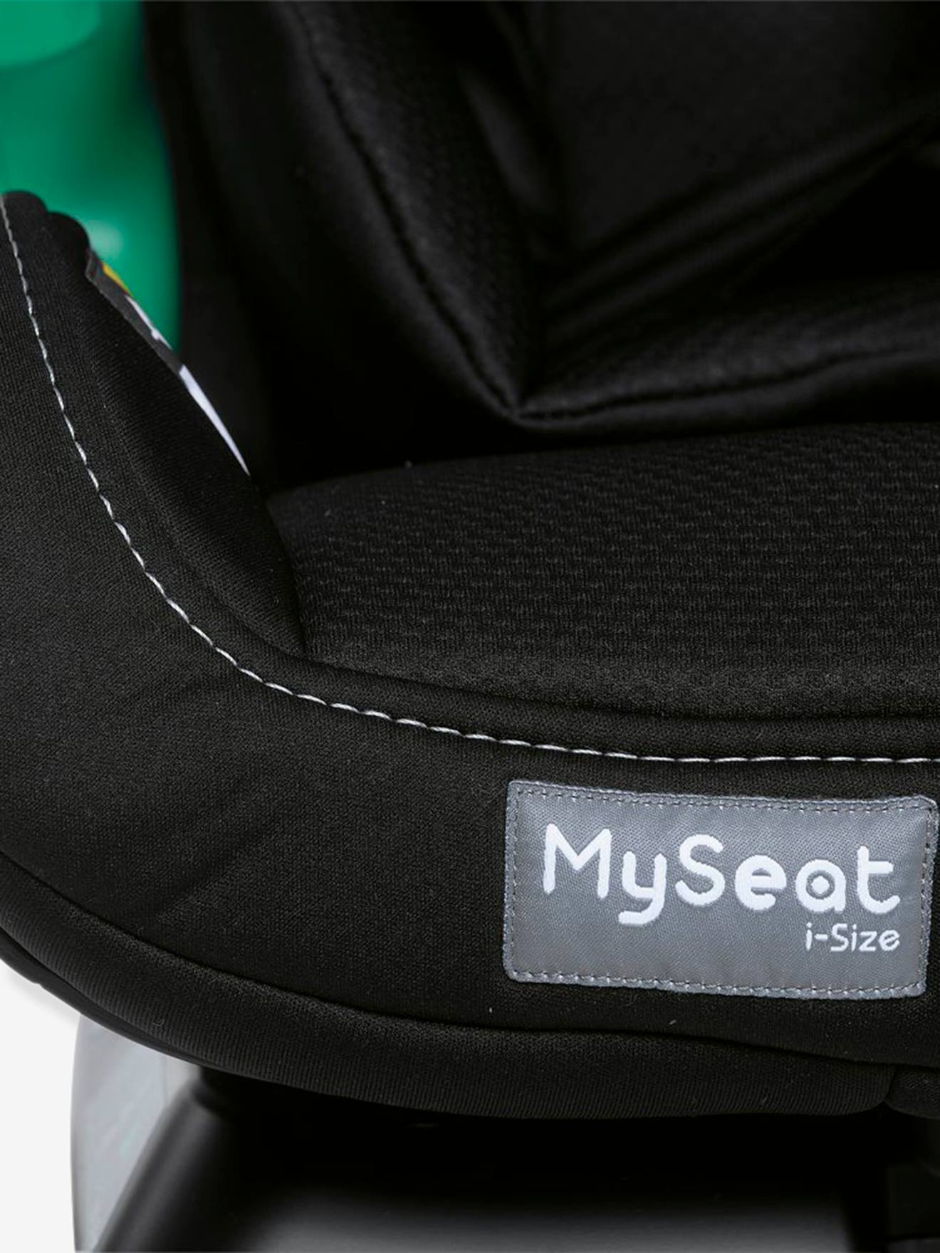Cadeira auto CHICCO MySeat i-Size para crianças de 76 a 150 cm, equivalente aos grupos 1/2/3, preta lisa.