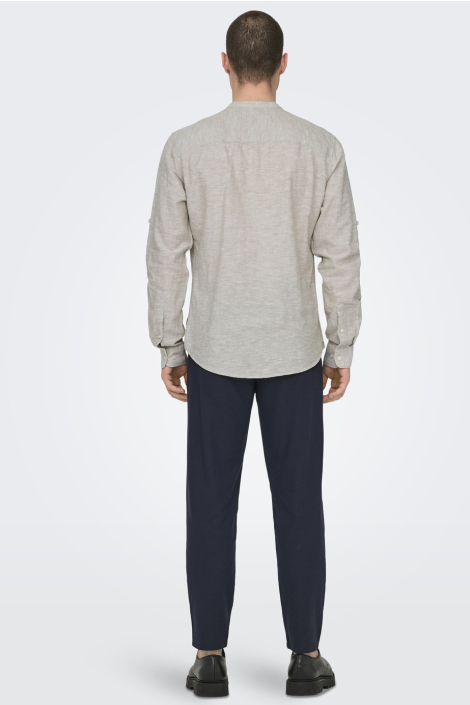 Only & Sons beige heren overhemd