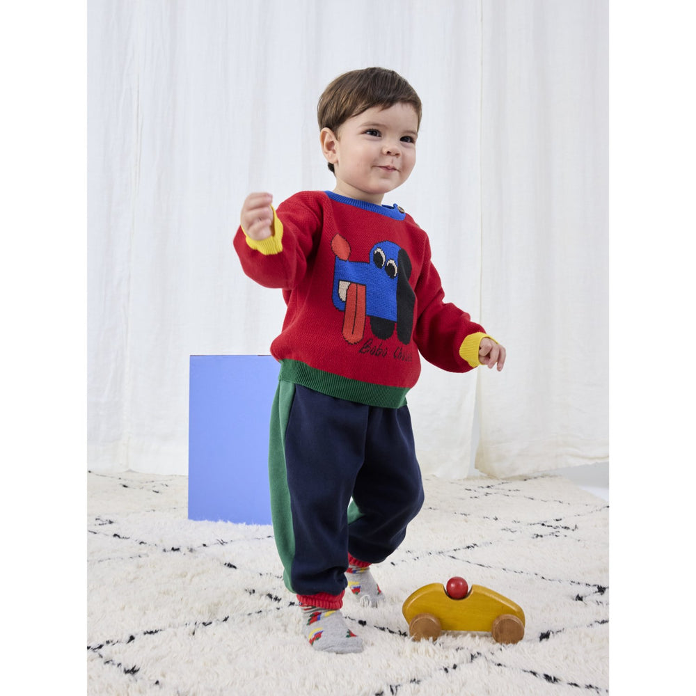 Køb Bobo Choses Light Heather Grey Bobo Choo Choo All Over Long Strømper