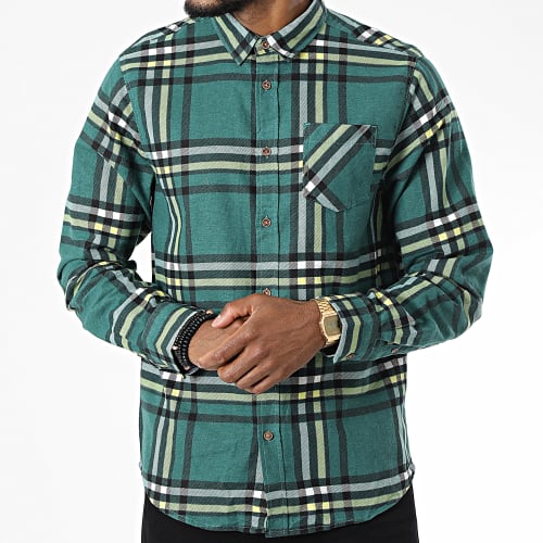 Chemise Manches Longues A Carreaux Arnault Vert