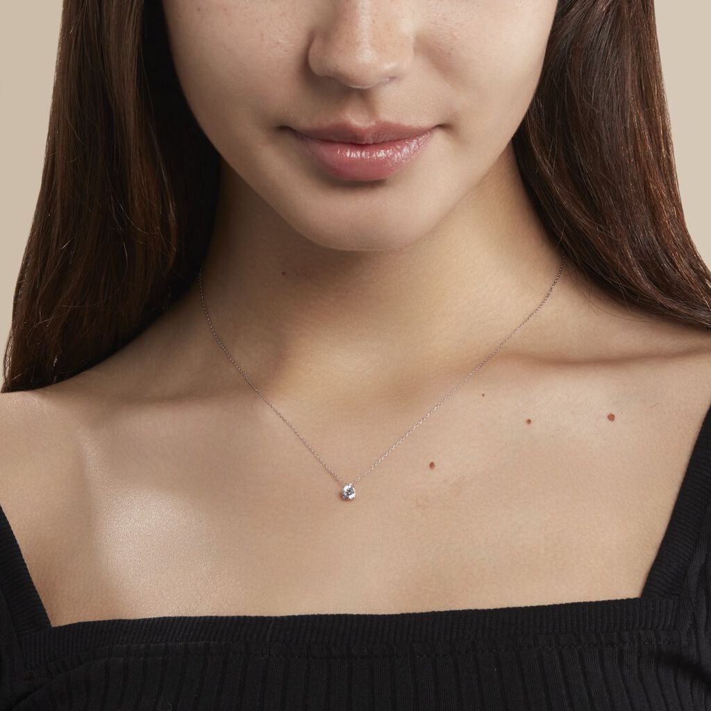 Collier Nazha Or Blanc Oxyde De Zirconium