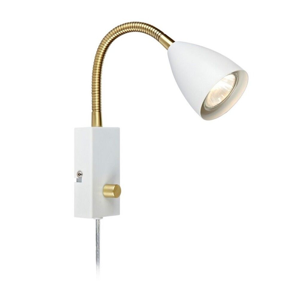 VEGGLAMPE MARKSLÖJD CIRO FLEX 1 HVIT