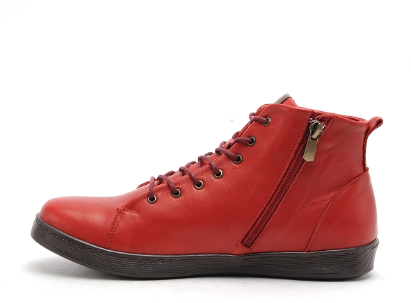 Andrea conti boots bottine plates femme 0342804 rouge