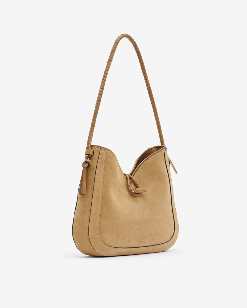 SAC PORTÉ ÉPAULE EN CUIR VELOURS VIGO HOBO