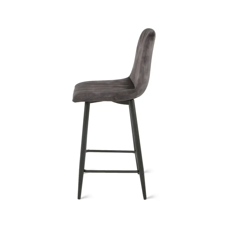 Barkruk Jax - Velvet Antraciet