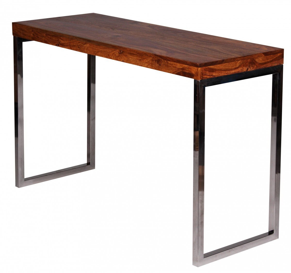Wohnling Exklusiver Massivholz Konsolentisch 120 x 45 x 76 cm Tisch Sheesham Massiv