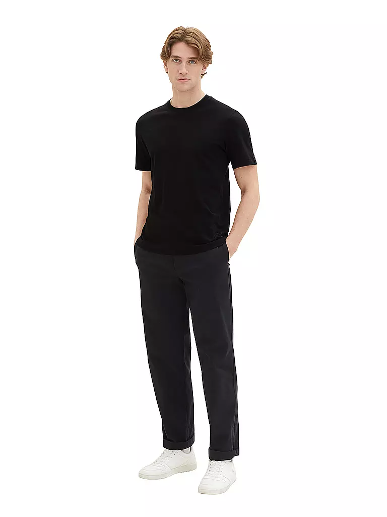 TOM TAILOR T-Shirt schwarz