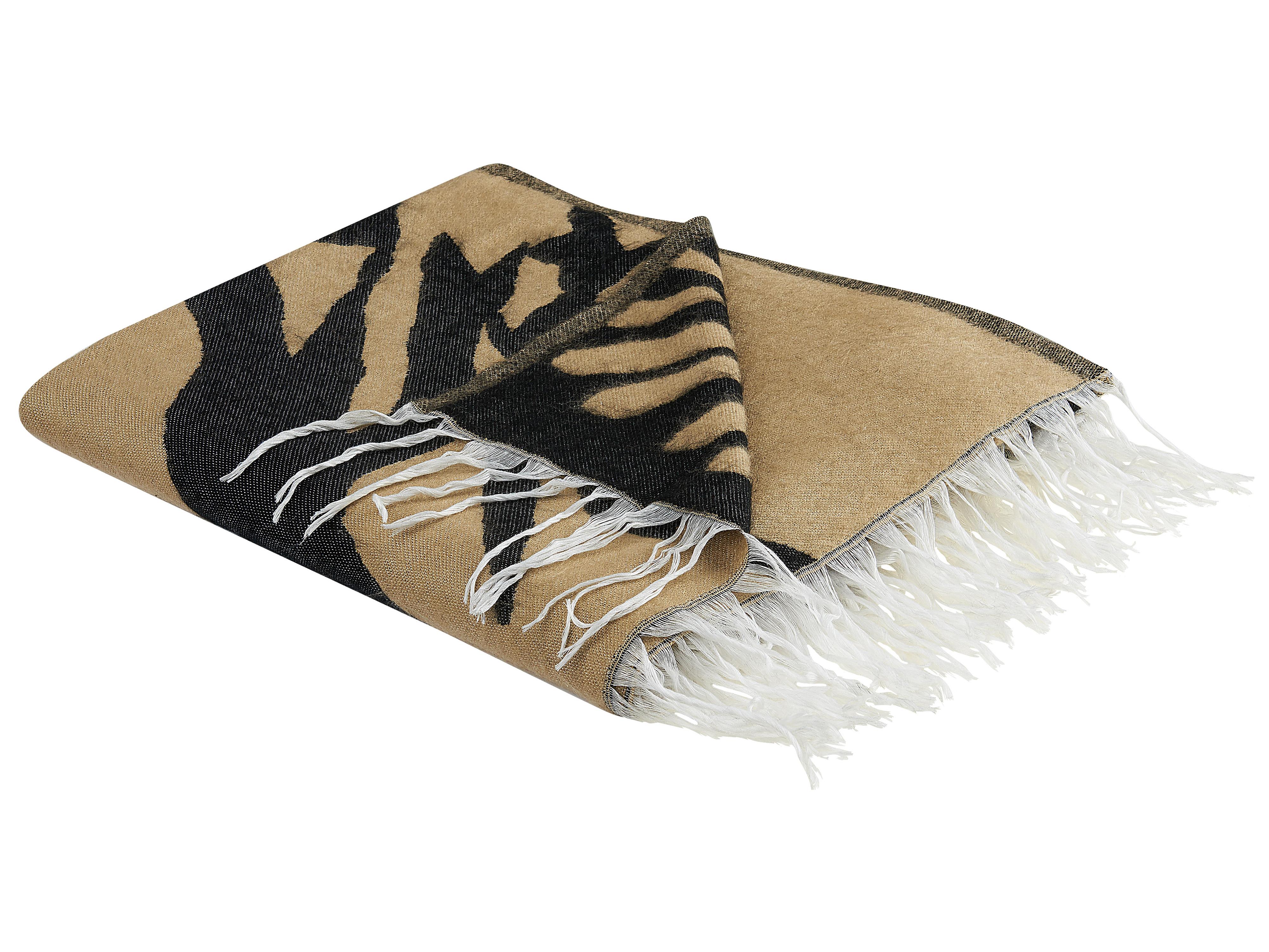 Plaid KUDIYA 130 x 170 cm Beige