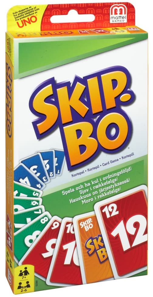 Spill Kortspill Skip-Bo, Mattel (NO/DK/SE/FI)