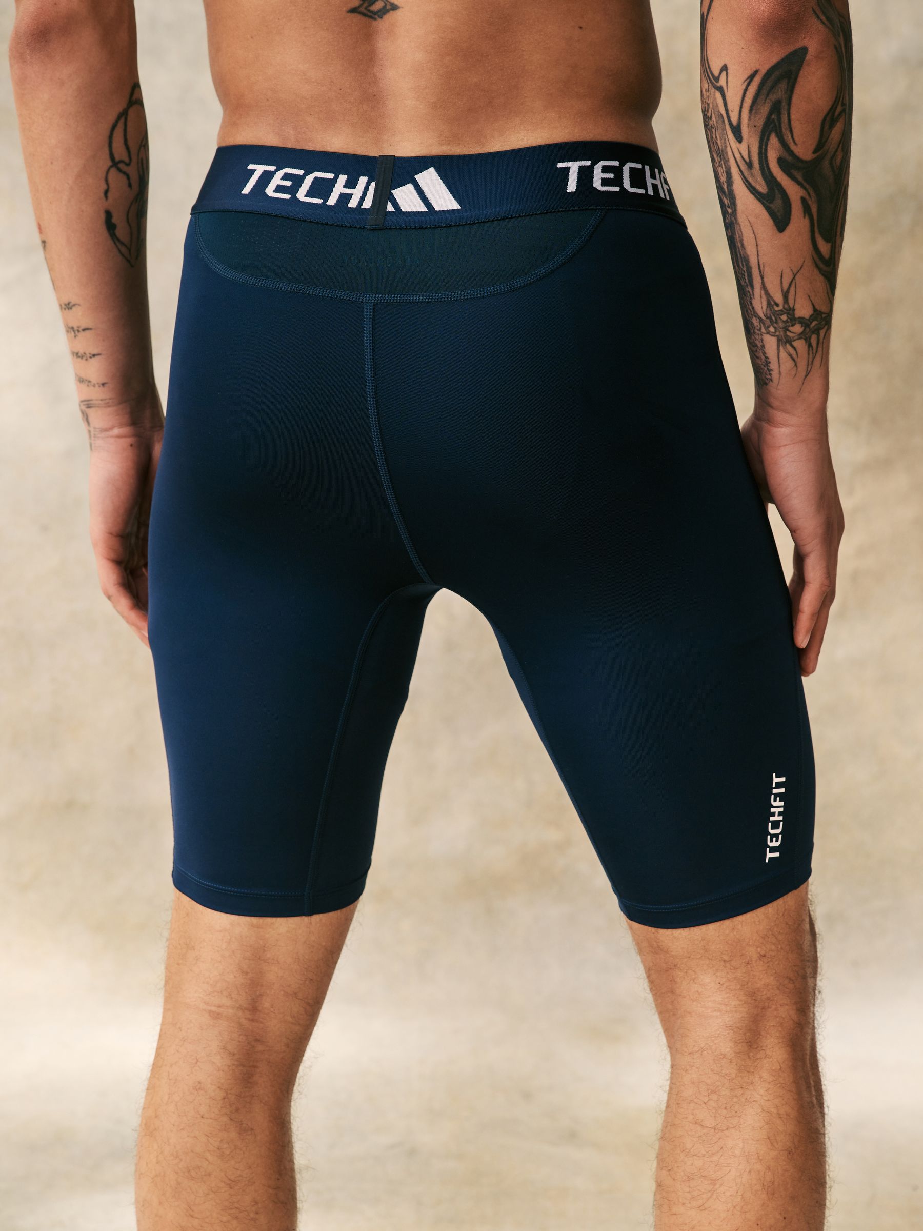 Blauw - adidas adidas techfit aeroready baselayer shorts