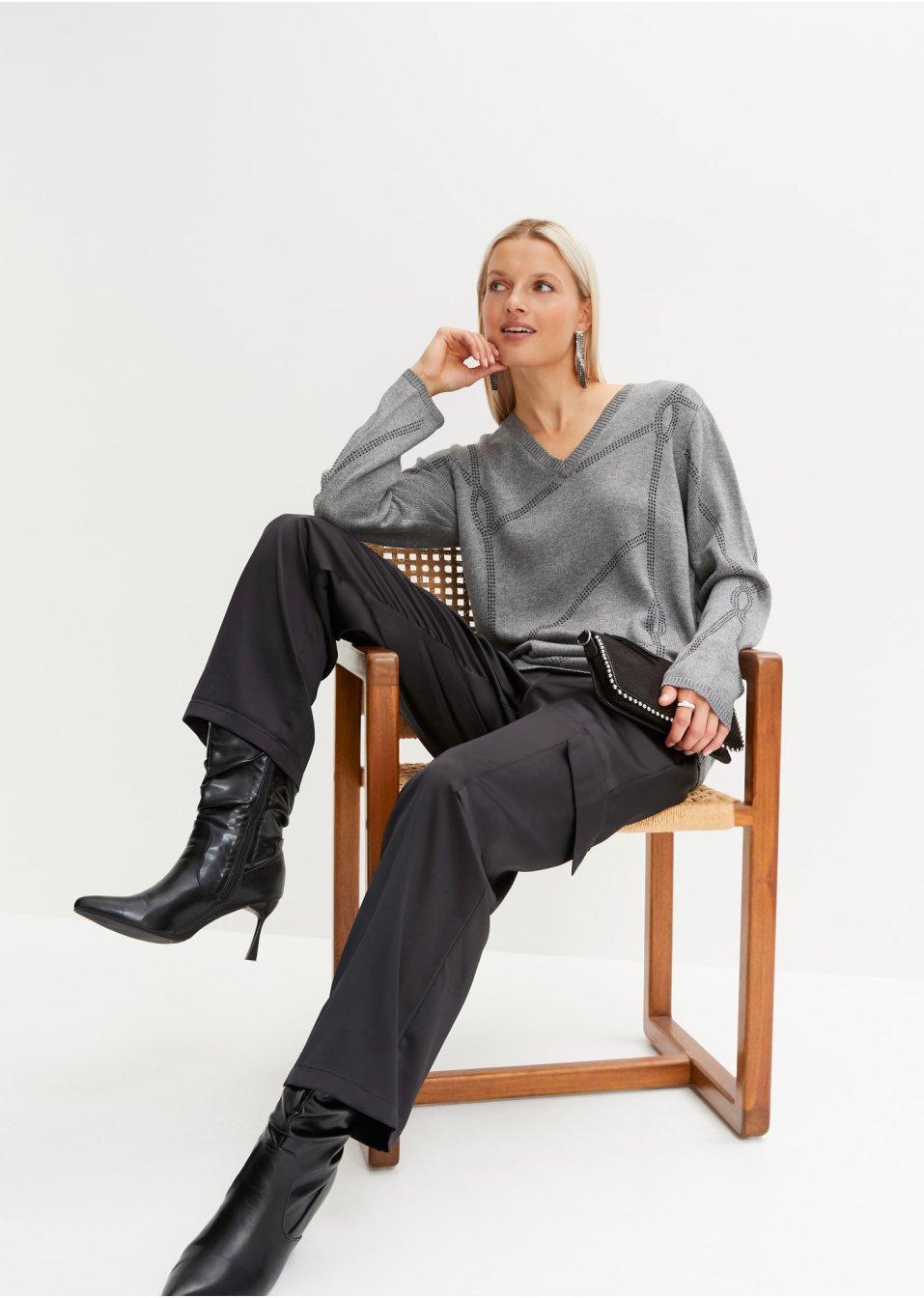 Pull avec application de strass