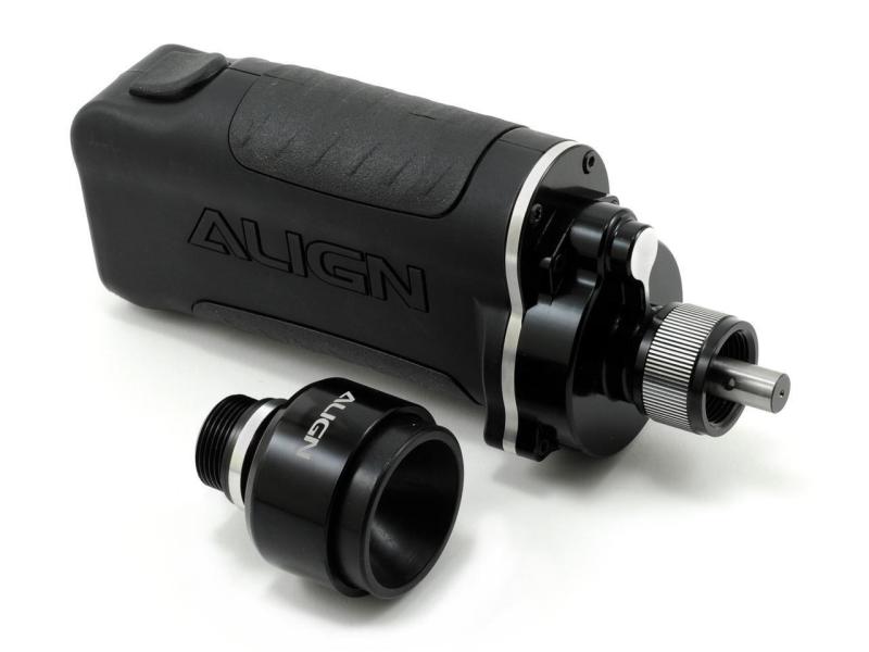 ALIGN Starter für Flächenmodelle, Schwarz Mit Startergummi für Flächenmodelle
