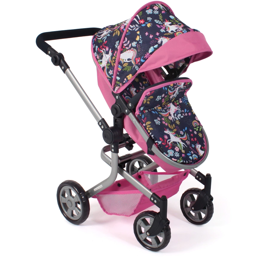 BAYER CHIC 2000 Kombi-Puppenwagen MIKA Einhorn