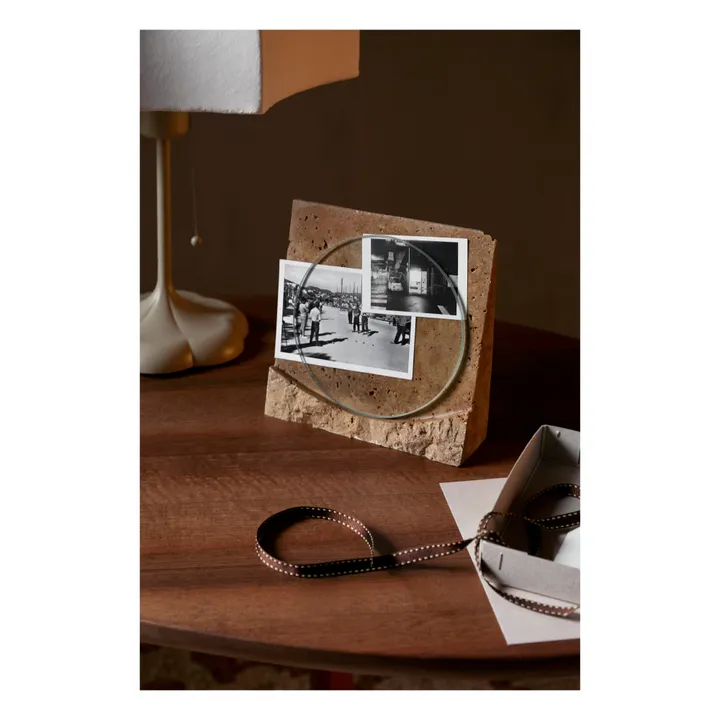 Ferm Living Cadre Klint en travertin | Ocre