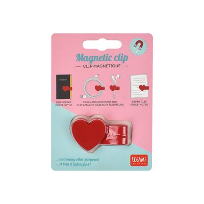 Legami - Clip magnétique pour casque, câbles - motif cœur