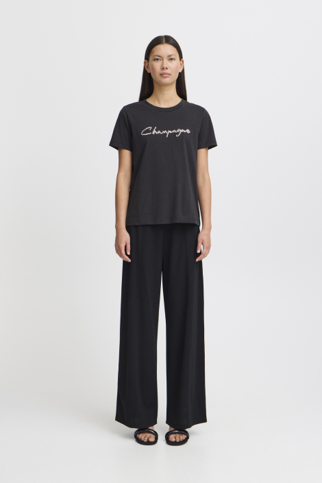 Ichi zwarte dames t-shirt