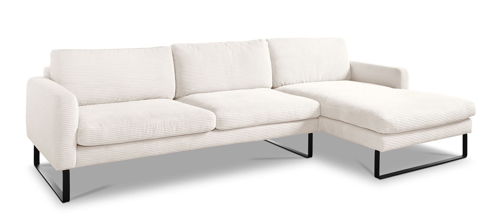 Ole Gunderson Ecksofa ROMA 298 x 154 cm Cord snow