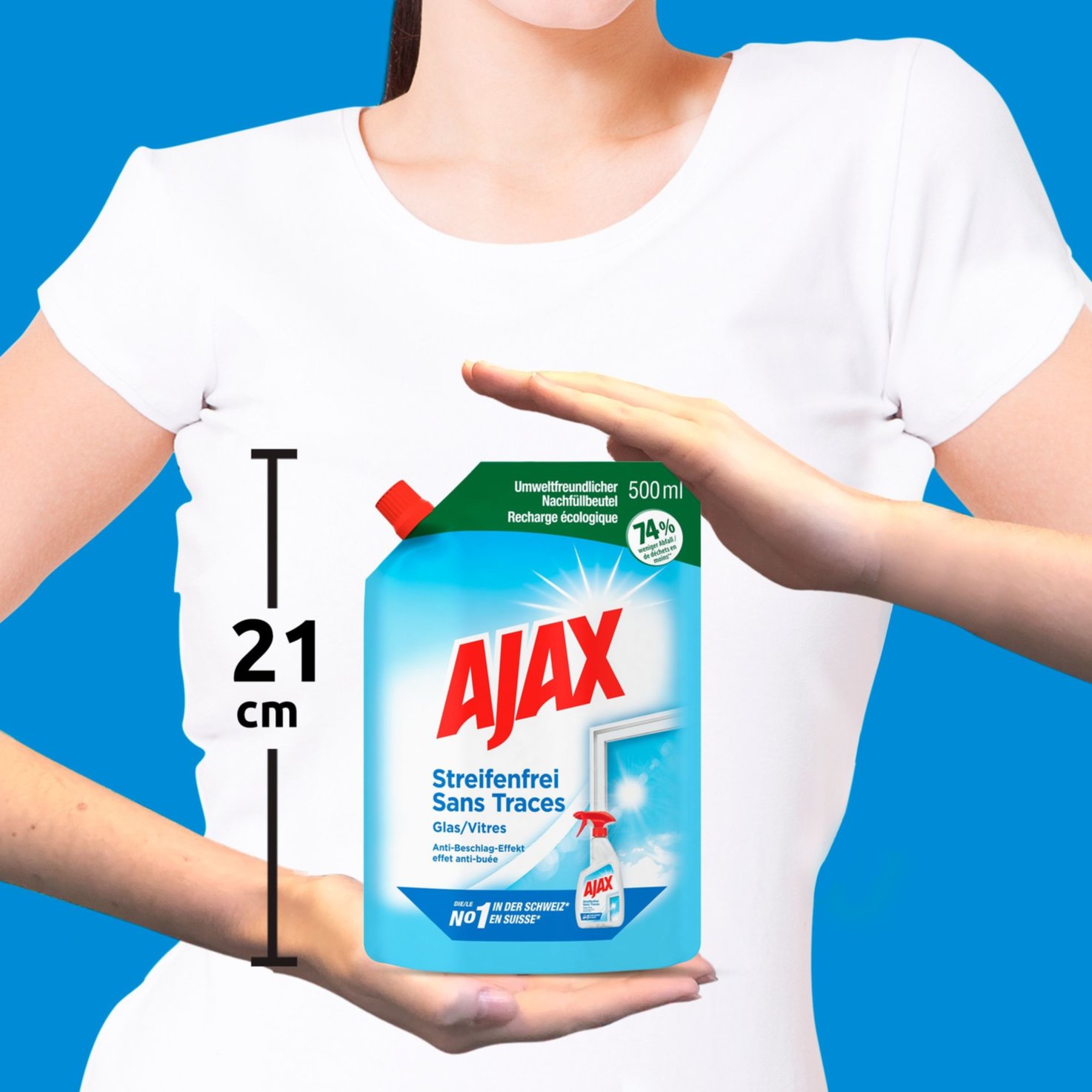 Ajax Glas Streifenfrei Nachfüllbeutel