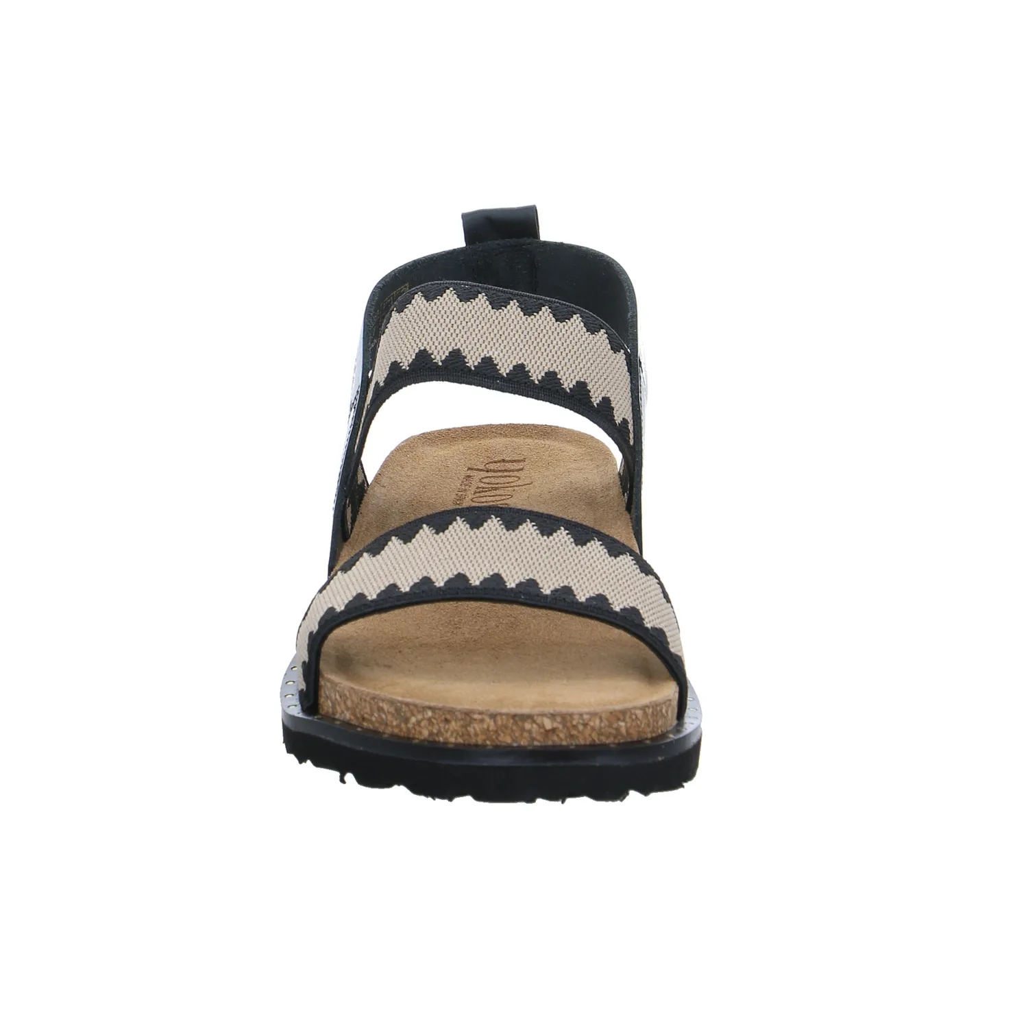 Bio-Sandalette Schwarz Textil