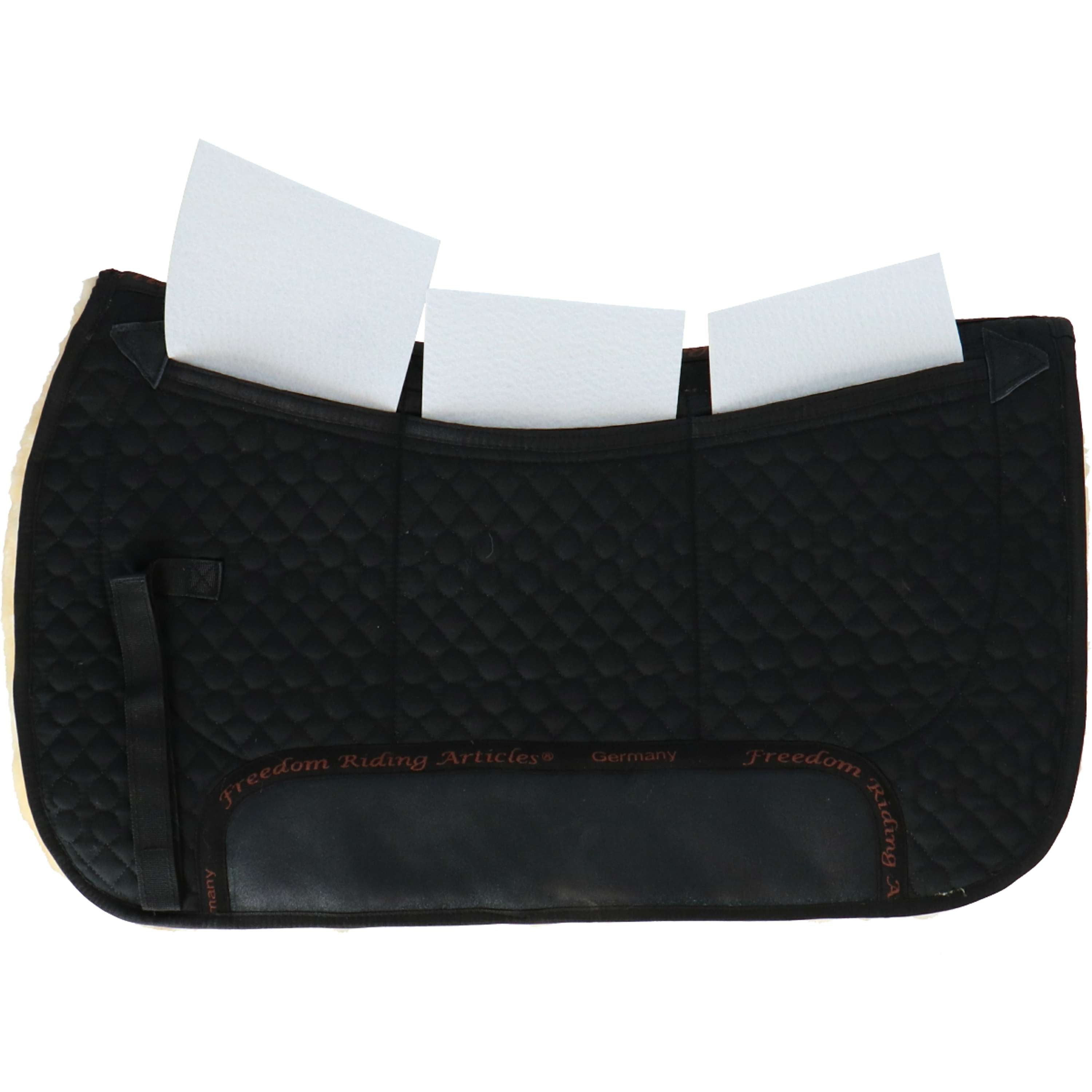 F.R.A. Westernpad De Luxe Extra Volbont 3vaks met Inlagen Zwart/Nature