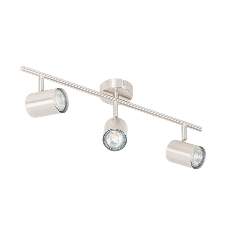 Moderne plafondlamp staal 3-lichts verstelbaar - Jeana