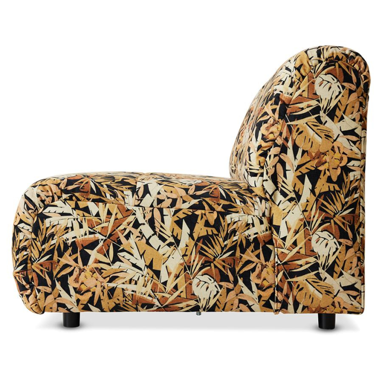 HKliving Wave bank element midden corduroy rib hay