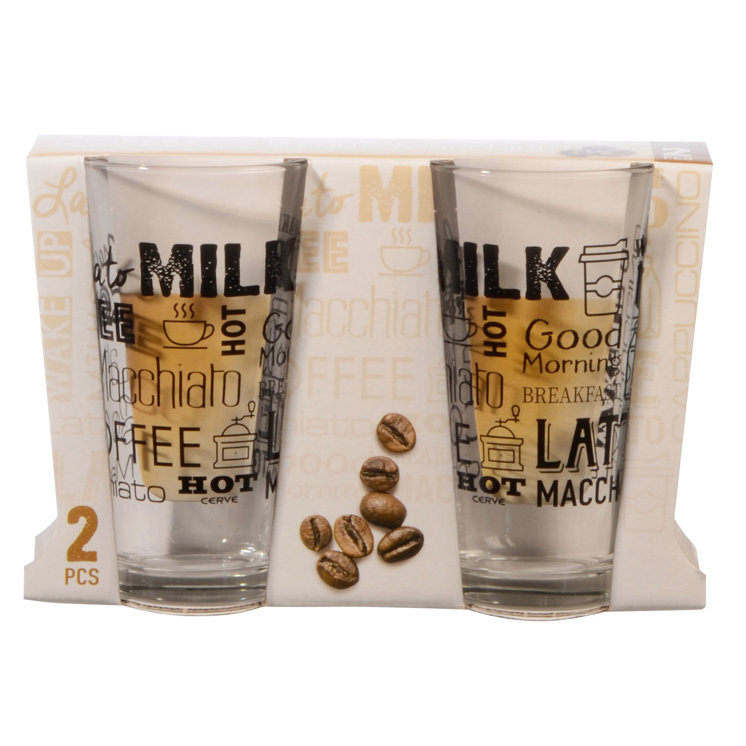 Latte Macchiato Becher 350 ml, 2er-Set