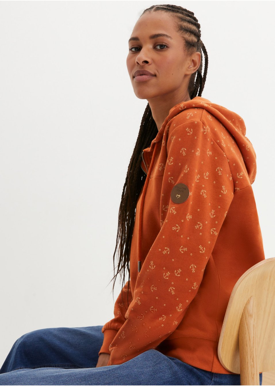 Sweat à capuche avec zip