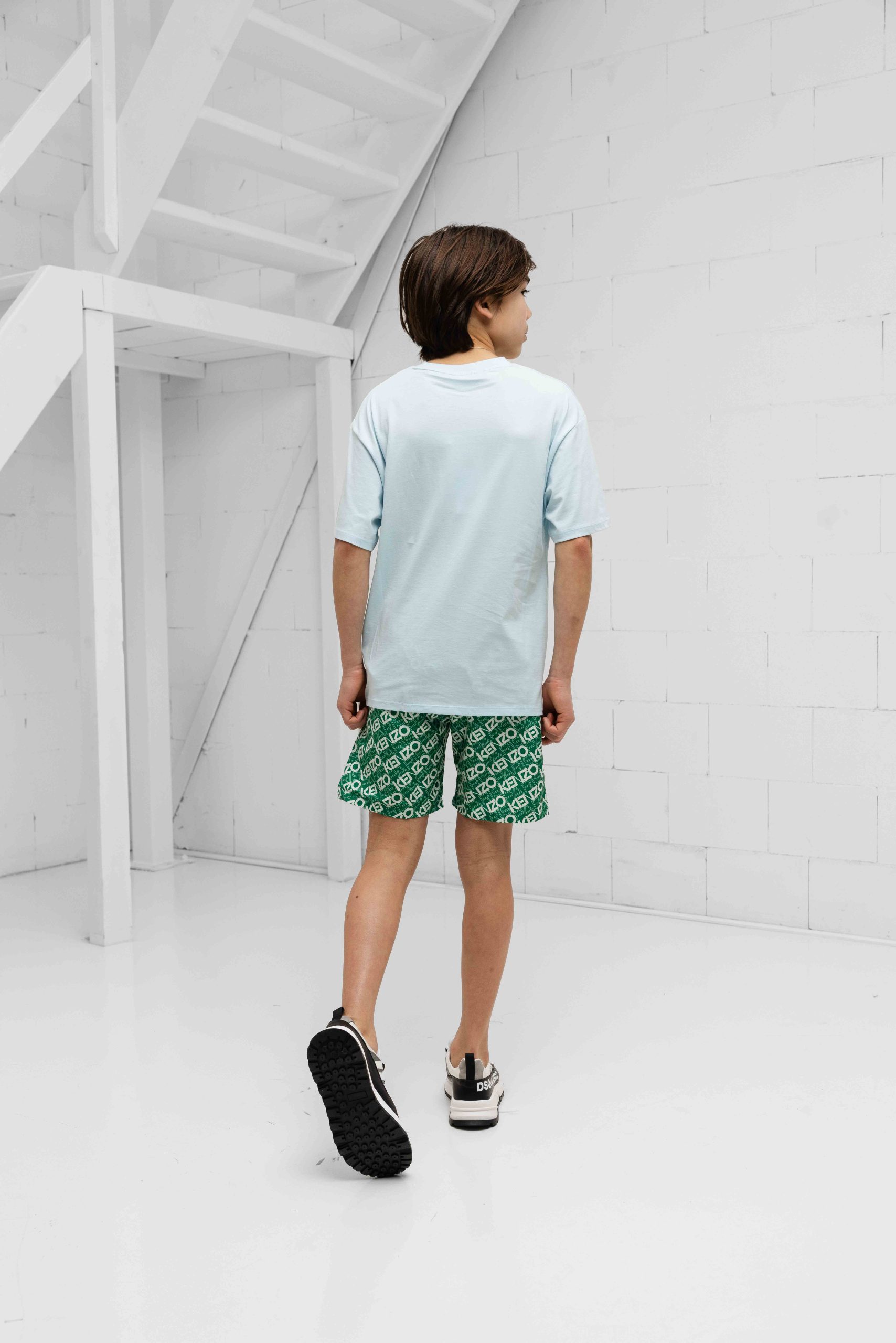 Kenzo Elephant Logo T-Shirt Kids Lichtblauw