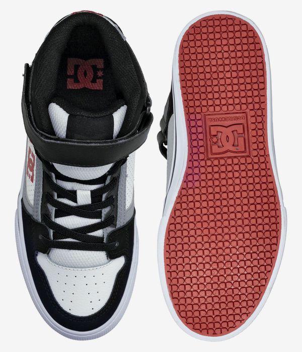 DC Pure High Top Schuh kids (white black red)