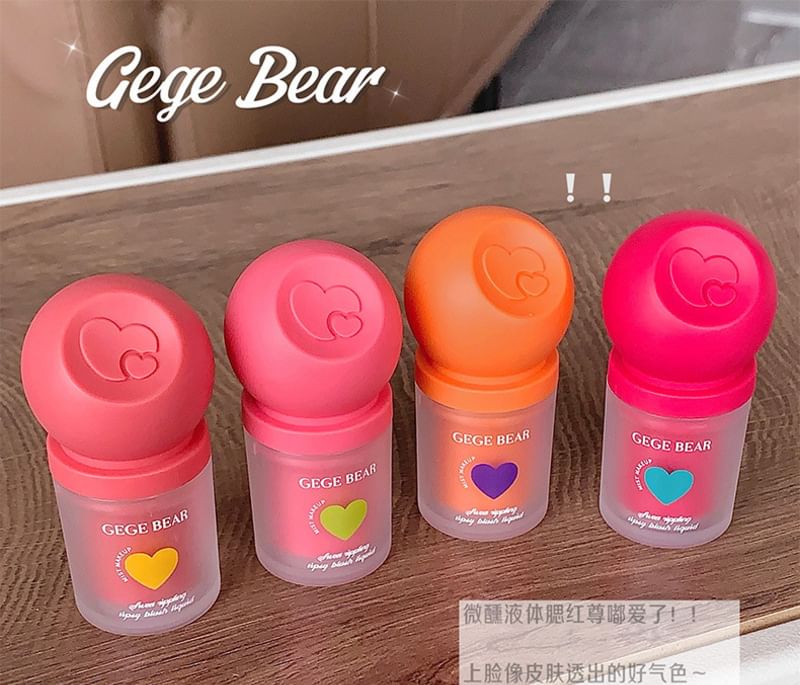 Gege Bear - Tipsy Liquid Cheek Blusher - 4-6