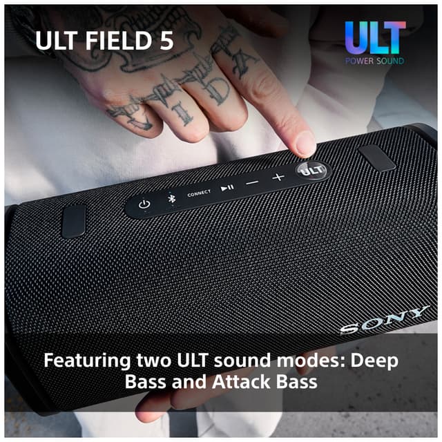 Sony ULT Field 5 bærbar højtaler (hvid)