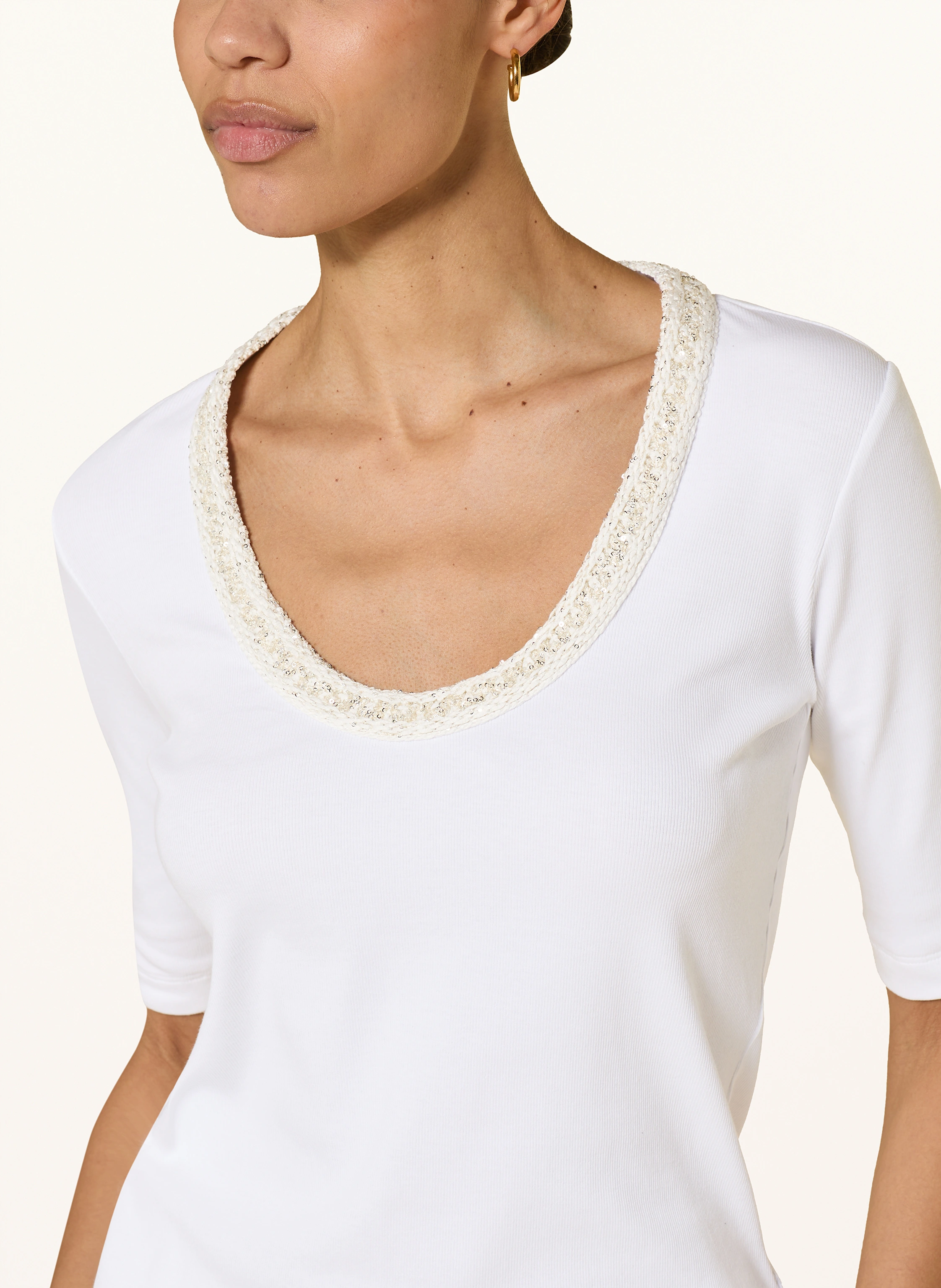 FABIANA FILIPPI Shirt mit 3/4-Arm und Pailletten