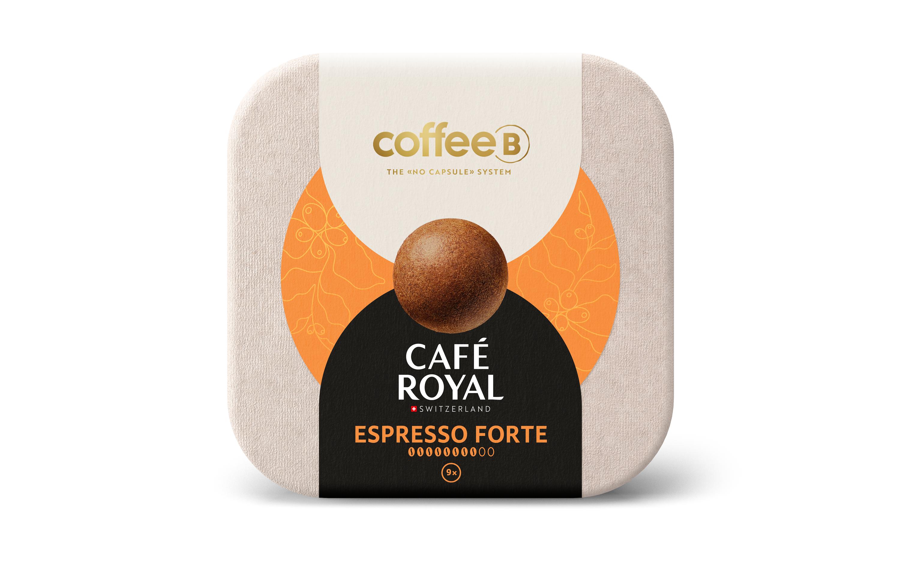 Coffee Balls Espresso Forte 9 StückGartenkompostierbare Coffee Balls für CoffeeB Globe Maschinen