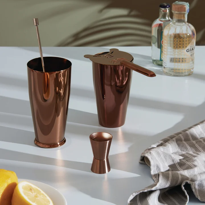 Alessi - Boston Cocktail-Set, Inox