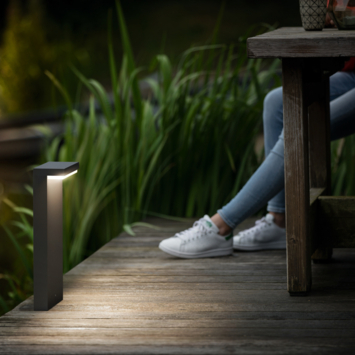 Philips sokkel Bustan antraciet geïntegreerde LED 3,8 W 800 lm