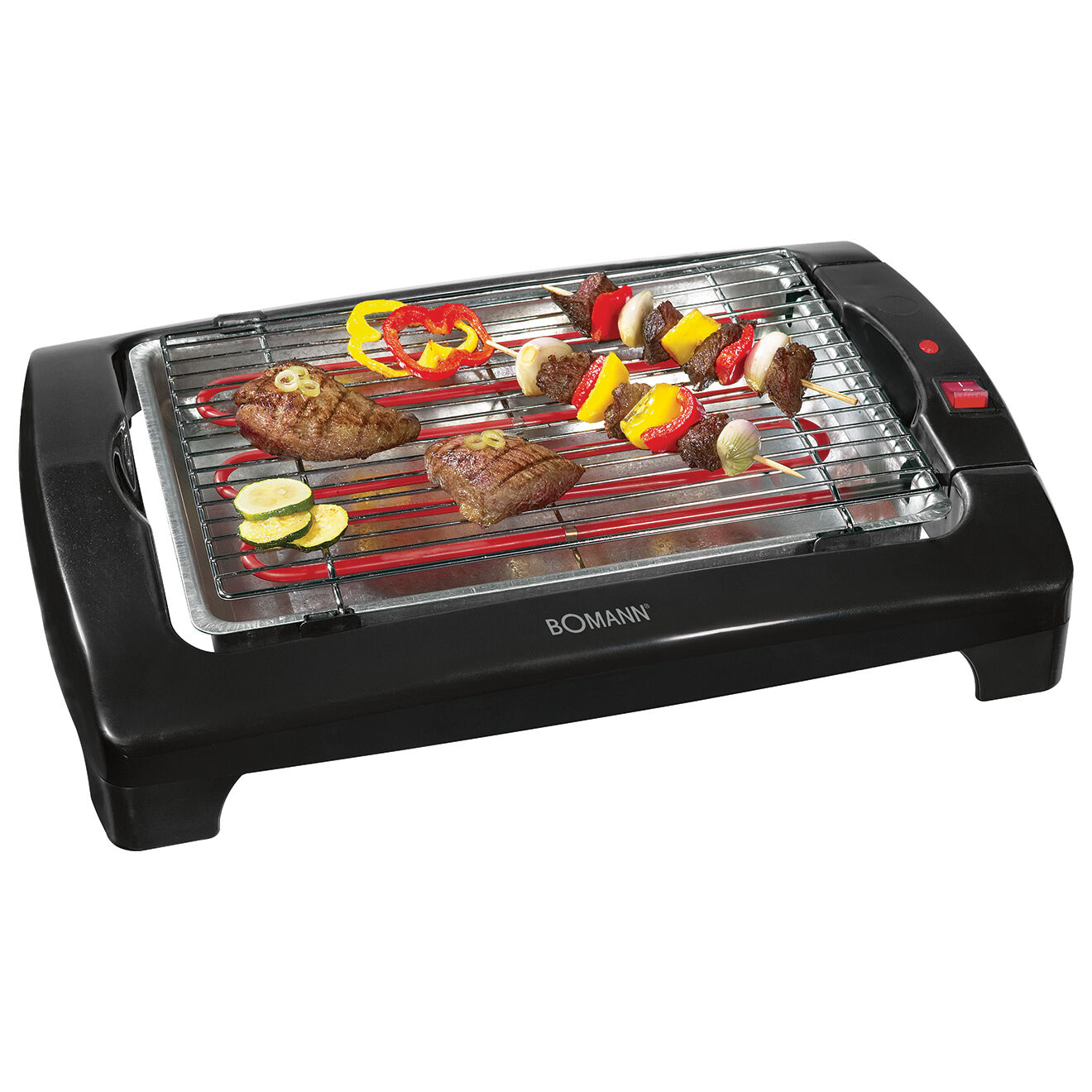 Bomann Barbecue-grill 2000W noir - 52x36.5x10 cm