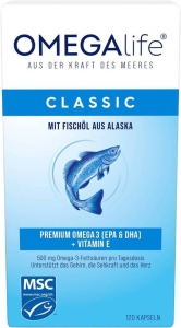 Omega life Classic 500 mg, 120 Stück
