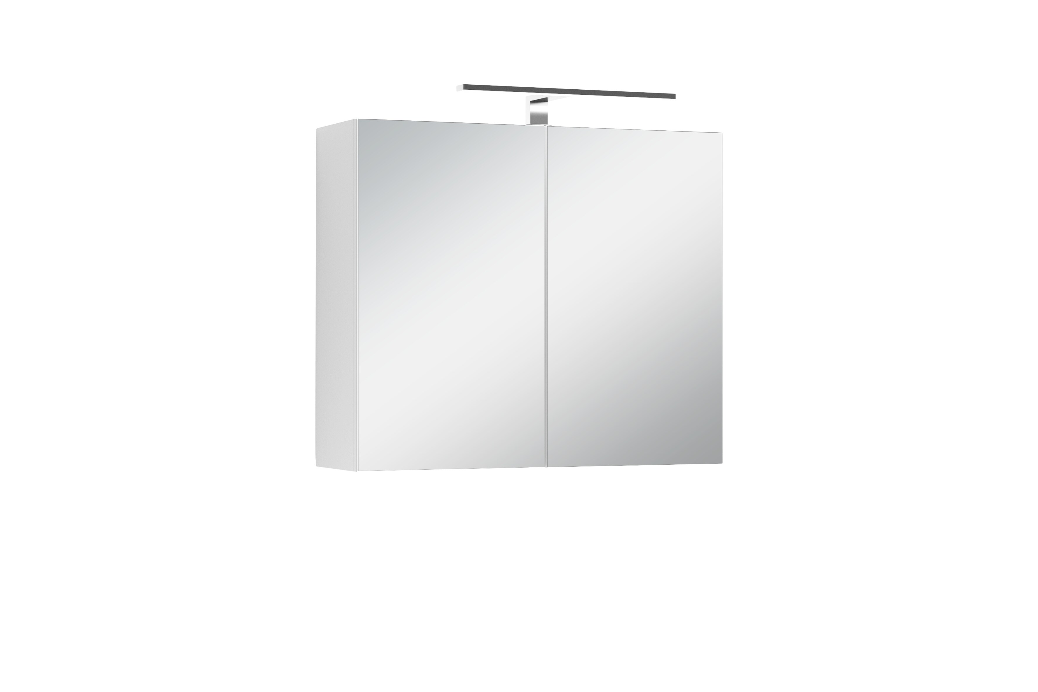 byLIVING Spiegelschrank SPREE, Breite 70 cm, weiß, LED Beleuchtung