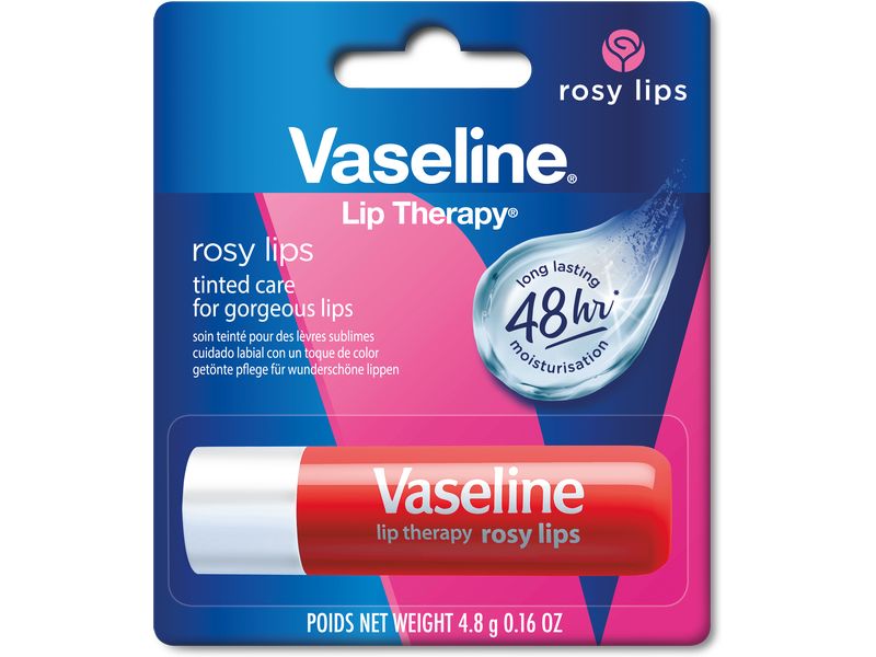 Vaseline Lippenpflege Rosy Lips 4.8 g Feuchtigkeitsspendende Lippenpomade für weiche, leicht getönte Lippen