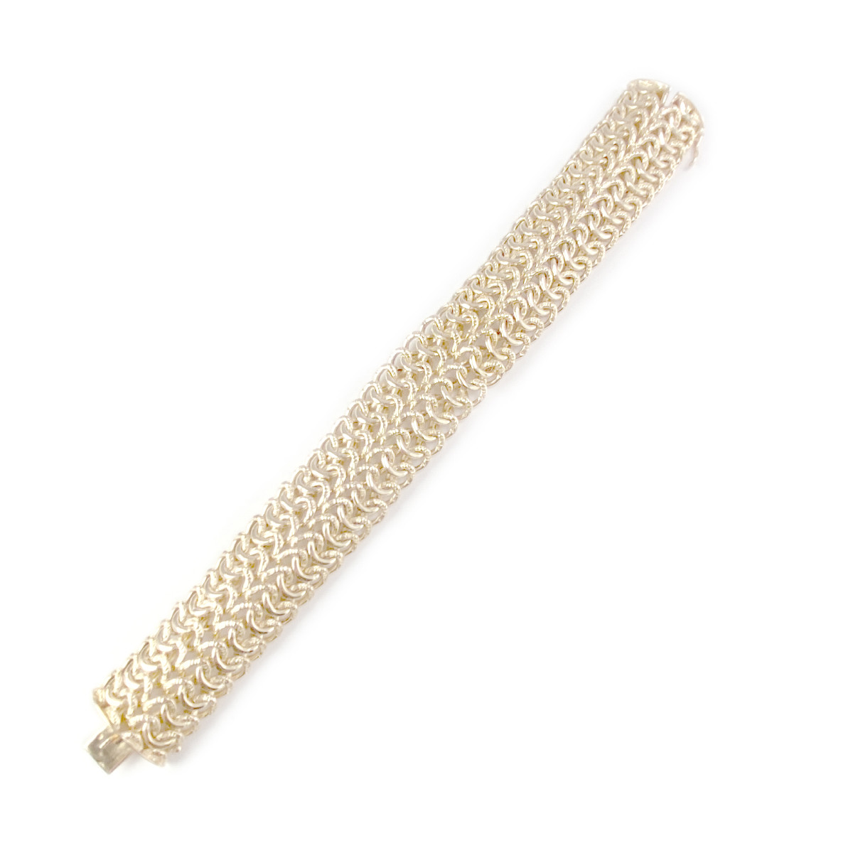 Bracelet d'occasion or 750 jaune maille fantaisie 20.5 cm