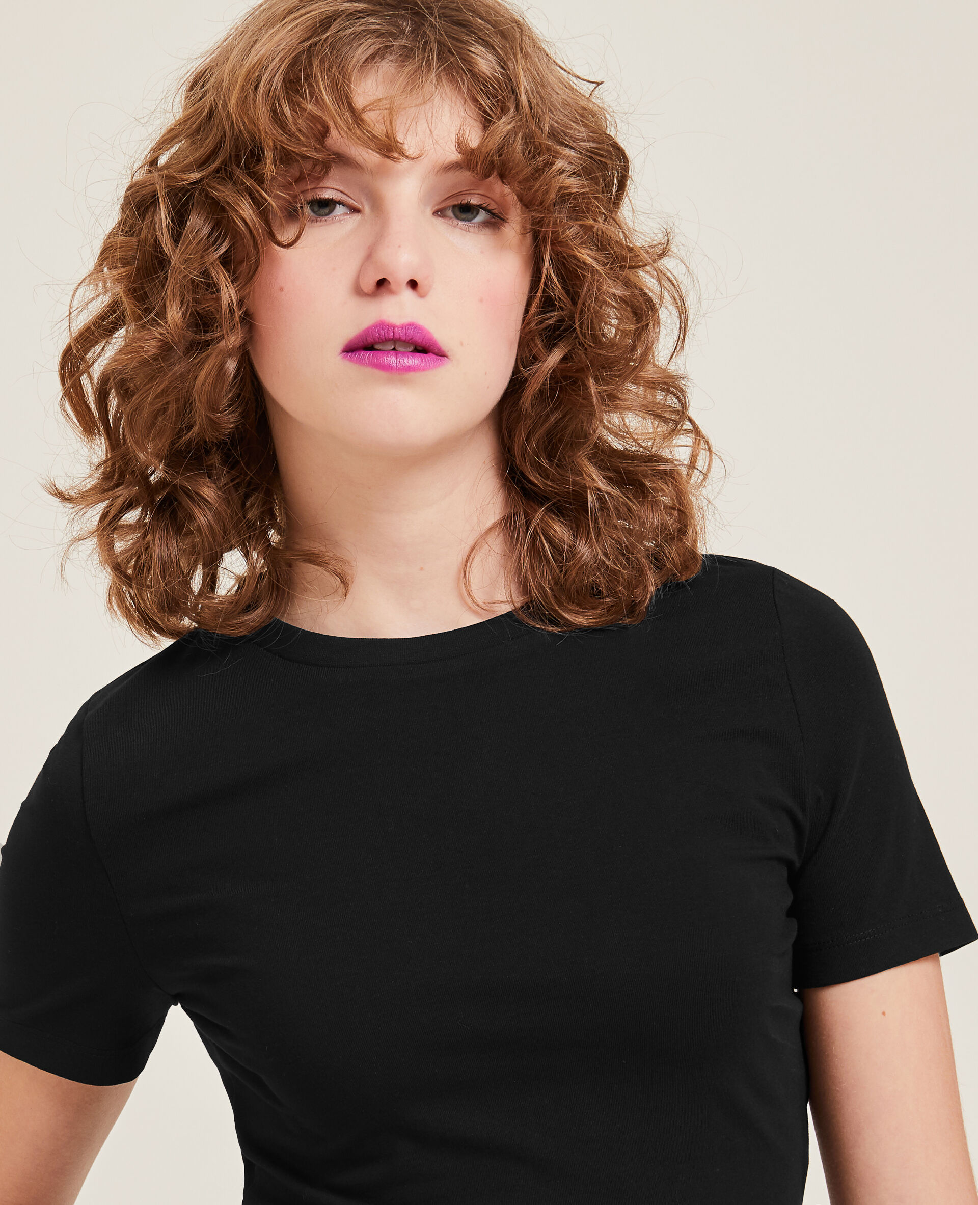 T-shirt cropped - Noir