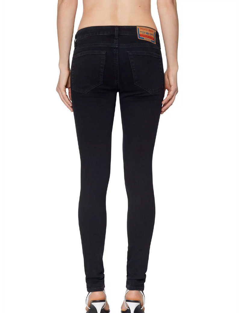 DIESEL JEAN SUPER SKINNY NOIR FEMME SLANDY LOW Z69VW