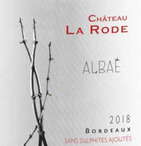 Vignoble Le Grix de la Salle - Albae - Sans sulfites ajoutés 2018