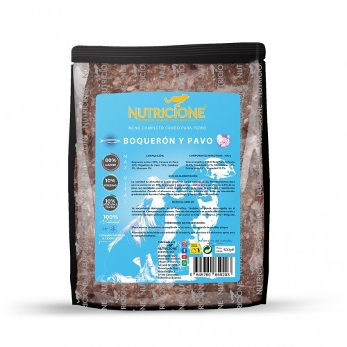 Cardápio BARF Nutricional de Peru e Anchova para Cães (Pacote)