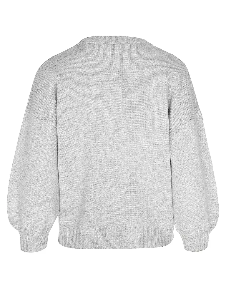DAVIDA Kaschmirpullover hellgrau