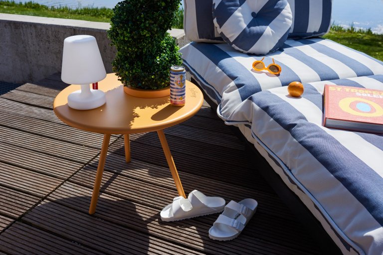 Fatboy Bakkes bijzettafel met plantenpot Anthracite
