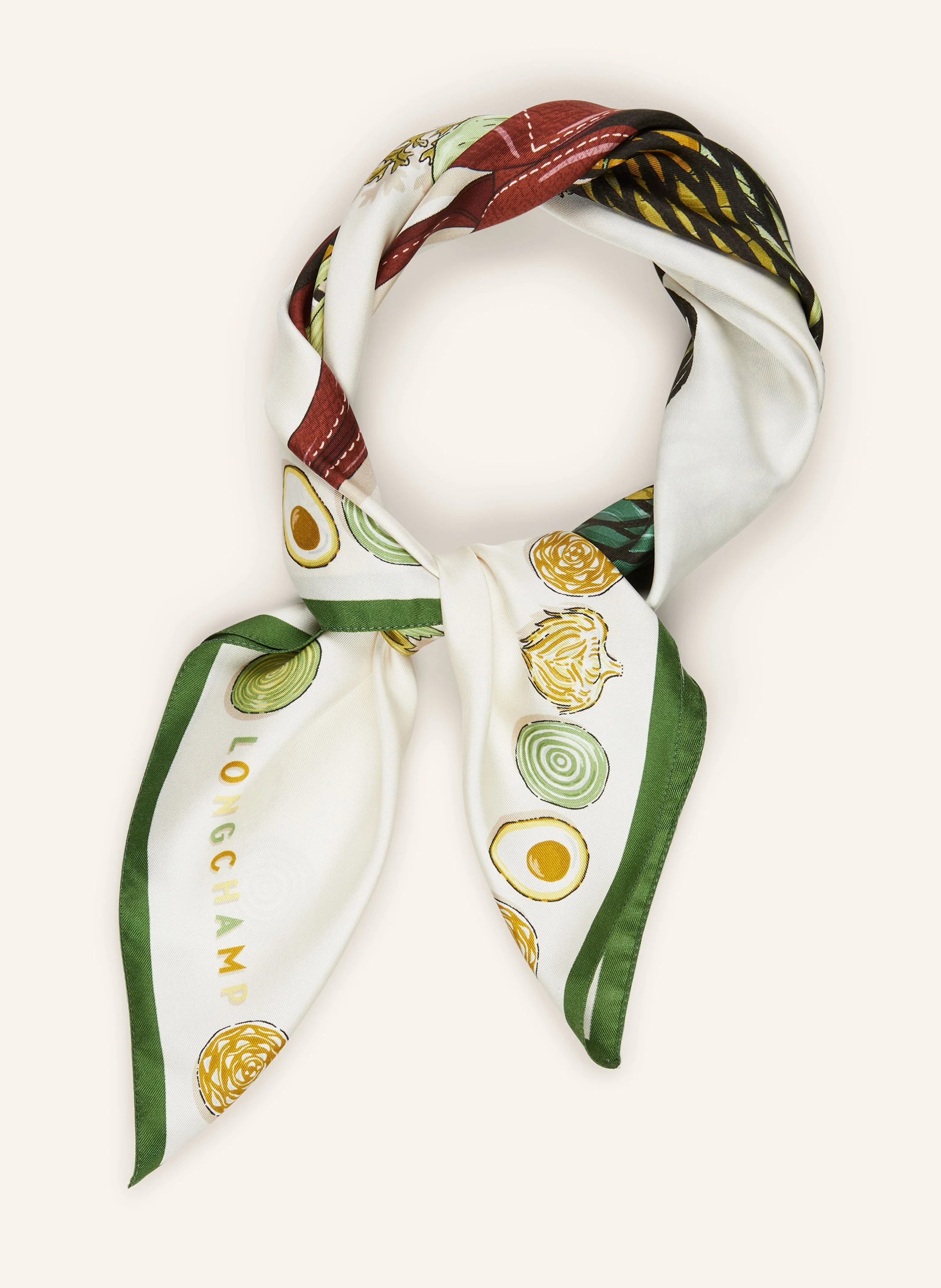 LONGCHAMP Seidentuch GOURMET